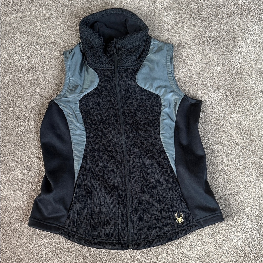 Spyder Women's Black and Gray Vest